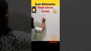simple interest formula @placeofmeraki #shorts #youtubeshorts #shortvideo #viral #trending #short