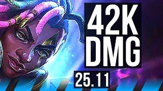 EKKO vs ZED (MID) | Penta, 21/2/3, Legendary, 42k DMG, 600+ games | KR Master | 25.11