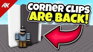 Roblox Corner Clip Glitch Unpatched NO Scripts (April Fools) #cornerclipsareback #returncornerclips