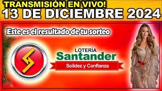 Resultado LOTERIA DE SANTANDER del VIERNES 13 de diciembre 2024