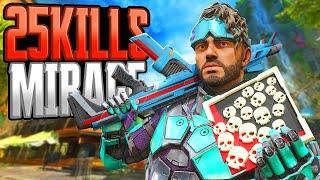 Mirage 25 KILLS and 5K Damage Apex Legends Gameplay Season 22