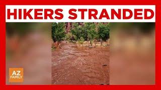 Flash flooding leaves hikers stranded in Grand Canyon, NWS says