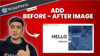 How to Add Before After Image in WordPress? (Image comparison slider)