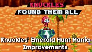 Over 190 Unique Emerald Locations! - Knuckles' Emerald Hunt Mania - Sonic Mania Mods - SAGE 2020