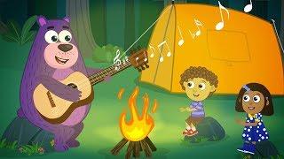 A camping trip  | Kids camping stories | Camping food | Polly Olly
