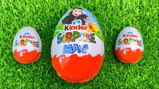 Oddly Satisfying l Unpacking Kinder Maxi, Kinder Surprises AND Chocolate Sweets, ASMR sounds 