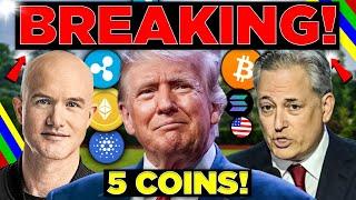 Donald Trump Announces U.S. Strategic CRYPTO Reserve! [5 Coins]