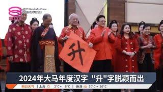 2024年度汉字揭晓 “升”脱颖而出成字王【2024.12.15 八度空间午间新闻】