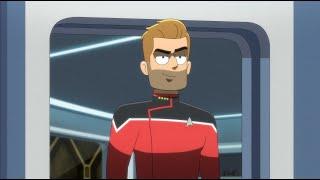 Captain Jack Ransom and new first officers - Star Trek: Lower Decks ending