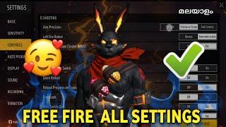 Free Fire Full Settings Details  Pro Level Settings | Basic, Sensitivity, Control, More | Gwmbro