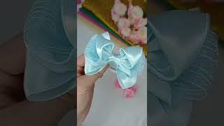 Нежные небольшие мини бантики МК на Ютуб канале ️#Shorts #diy #youtubeshorts #бантик #канзаши