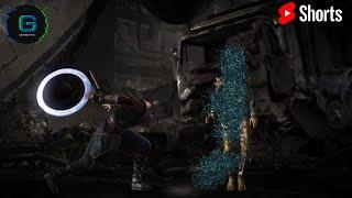 Mortal Kombat X Kung Lao Hat Split Fatality in reverse #shorts