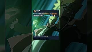 KAKASHI TRAINS BORUTO TO CREATE THE WIND STYLE RASENGAN ️