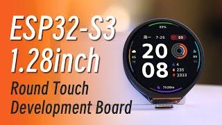 1.28" Round LCD, Touch Display, Type-C, ESP32-S3 Development Board, Accelerometer&Gyroscope Sensor