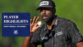 Sahith Theegala Battles to Brilliant 4-Under Par! | 2024 PGA Championship Round 3