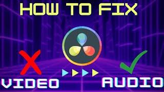 Davinci Resolve 17 | Importing Video But Only Audio Appears | Easy Fix
