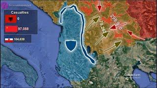 The Warsaw Pact's Invasion of Yugoslavia and Albania Everyday using Google Earth