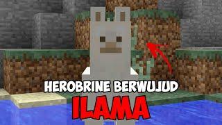 Herobrine Berwujud Ilama di Minecraft !!! -Kerusuhan di Minecraft #35