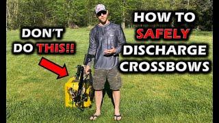 How To Safely Discharge Your Crossbow - Decocking Bolts & Discharge Bags