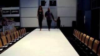 Lyron as catwalkcoach Den Bosch Fashion event