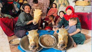 Recipe Of Cow Head Delicacy | Traditional Afghanistan Village Food Cooking