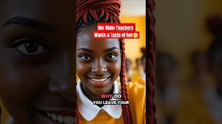 Her Male Teachers Want a TASTE of Her! - African folktales #shorts