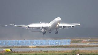 Planespotting Frankfurt Rain Clouds | Unsichtbare Kräfte formen Wirbel | Wake Vortex