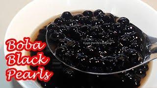 THE EASIEST WAY TO COOK BOBA BLACK TAPIOCA PEARLS | FOR SHAKES AND DRINKS!!!