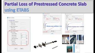 Analysis of Prestressed Concrete Slab using ETABS, Part 2: Partial Loss of Prestress