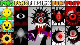 Phase 1 VS Phase 2 VS Phase 3 VS Phase 4 VS Phase 6 VS Phases 7-10: All Phases in Incredibox Sprunki