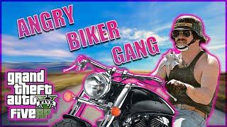 Trolling a biker gang in GTA RP (HILARIOUS REACTION)