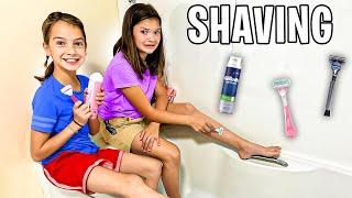 Teaching my TWEEN DAUGHTER to shave her legs