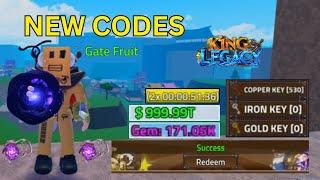 *NEW CODES* ALL WORKING CODES IN KING LEGACY AUGUST 2024! | KING LEGACY GATE CODES