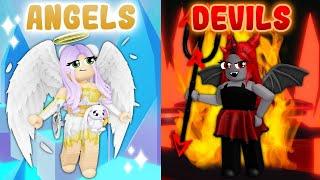 ANGELS Vs DEVILS Obby With Moody! (Roblox)