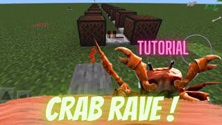 Crab rave Minecraft noteblock tutorial! Very Easy!