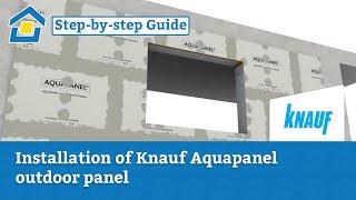 How to: Installation of Knauf Aquapanel outdoor panel on exterior wall