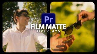 How To Create a Film Matte Overlay in 5 Easy Steps | Adobe Premiere Pro Tutorial