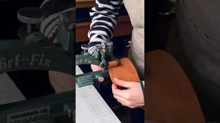 Go through. Repeat. Go through. Repeat! This is the way! Paring leather with Schärffix from Schmedt