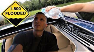 [[E60 Gets Flooded!!! ]] (Sunroof Drain fix  ) Vlog 6