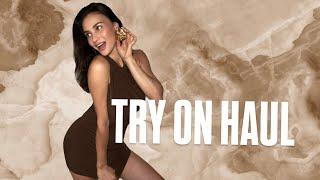 TRY ON HAUL: SIMPLE BROWN DRESS  | Paulina Stepowska