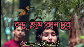 Bondhu Tumi Kon Dure - Samz Vai - [Slowed + Reverbed] #ssmixking #bengalilofisong