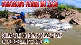 Gumuhong Pader Ng Ilog Ginawang Tirahan Ng Mga Naglalakihan At Napakaraming Isda