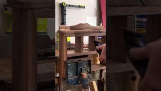 Walnut Wall Shelf Woodworking #shorts