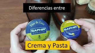 Diferencias entre crema y pasta de lustrado Saphir