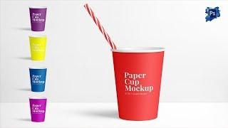 Paper Cup MockUp - Photoshop cs6 Tutorial