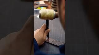 Leather Belts Carving, Smart tools ️#shorts #leather #tools #handmade