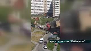 Горела автомойка в Сургуте