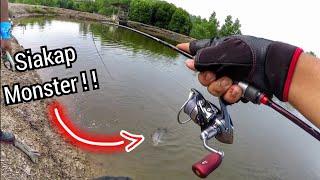 Memburu SIAKAP @ BARRAMUNDI KOLAM TERBIAR -- Kuying Teton 2-4lbs ( Ultralight Fishing )