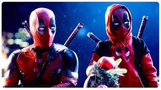 Deadpool And Kidpool Celebrating Christmas With Sickkids