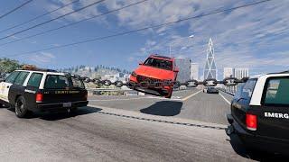 Cars vs  Chain #1 - BeamNG Drive | Navi Beamng